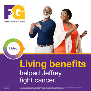 Living benefits case study social media post: Jeffrey Living benefits case study social media post: Jeffrey