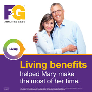 Living benefits case study social media post: Mary Living benefits case study social media post: Mary