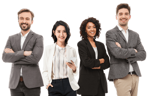 Group of young professionals