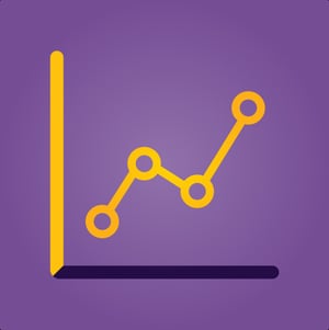 Line graph icon