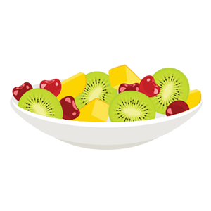 Fruit salad in a bowl