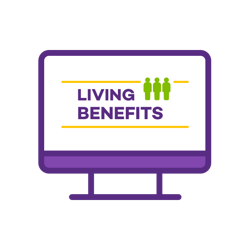 Living Benefits on a computer screen