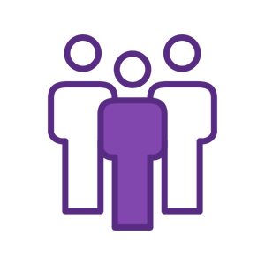 Three people