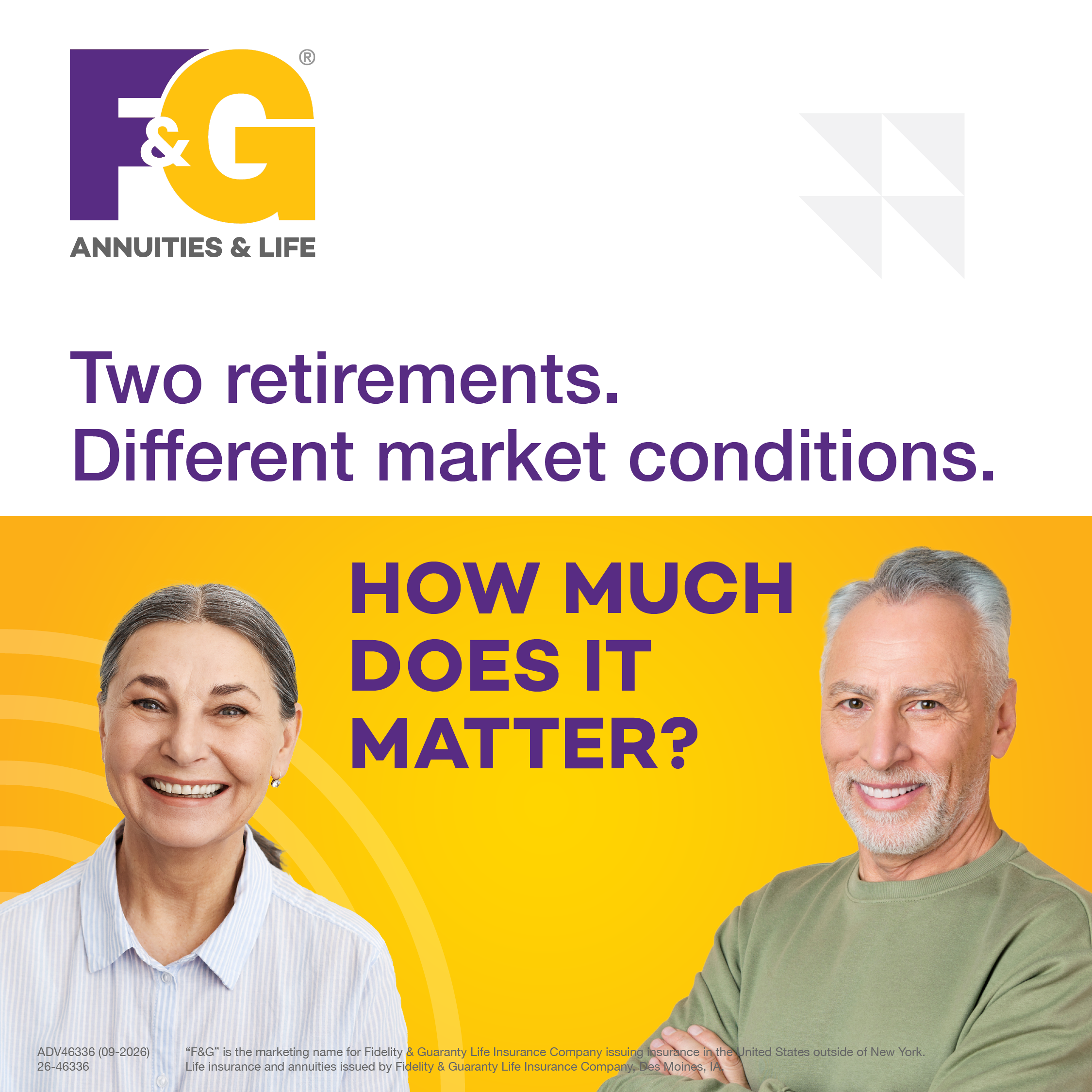 Two retirements. Different market conditions. How much does it matter?