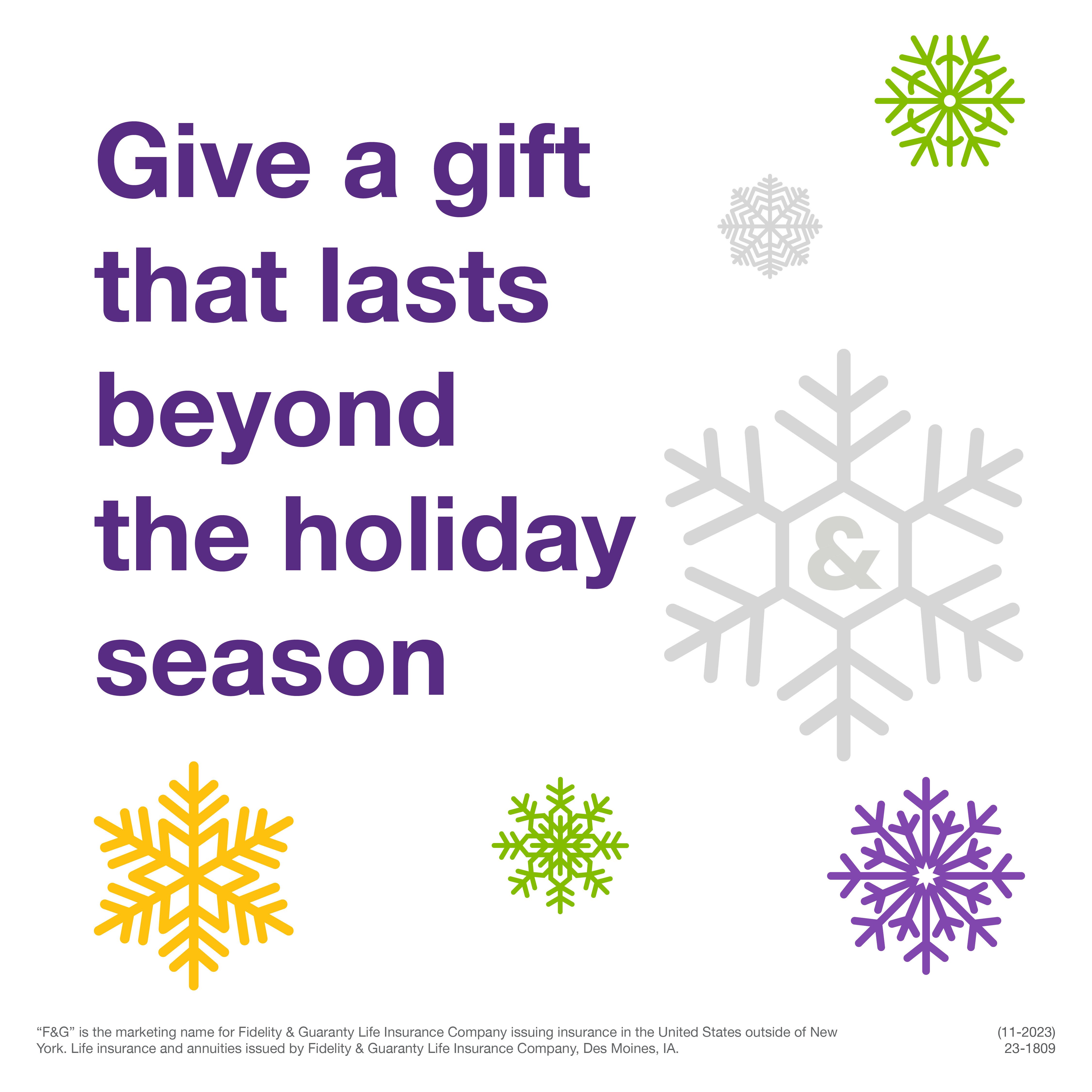 Give a gift that lasts beyond the holiday season